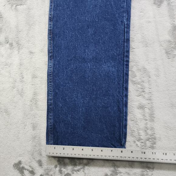 Rustler Jeans Mens 38X34 Blue Regular Fit Straight Leg Heavyweight Denim 87631PW - Picture 9 of 10